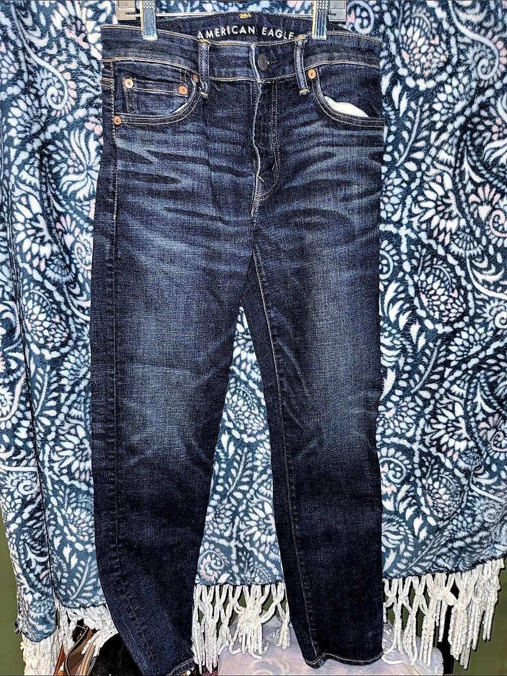 American Eagle AE Stretch Skinny Jean Blue Waist 28